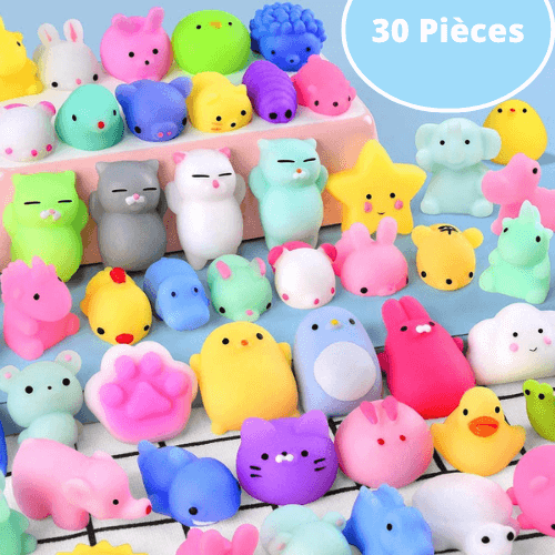 MINI-JOUETS ANTI-STRESS KAWAII (PACK DE 30)