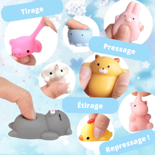 MINI-JOUETS ANTI-STRESS KAWAII (PACK DE 30)