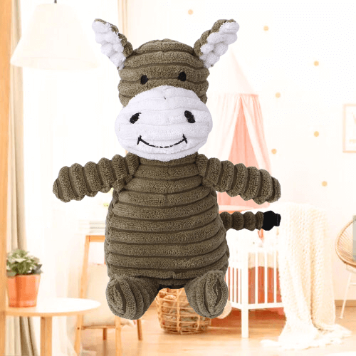 PELUCHE ÂNE VELOURS CÔTELÉ POLAIRE