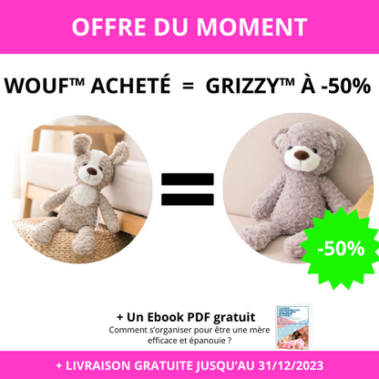 PELUCHE OURS (35CM) I GRIZZY™️